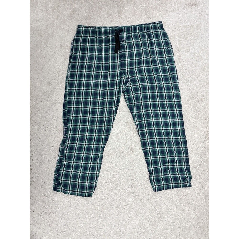 Fruit of the Loom Green Plaid Pajamas